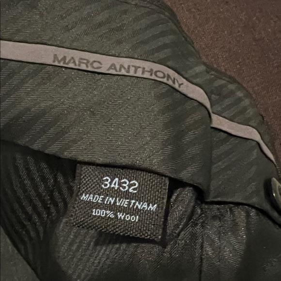#* 047=Marc Anthony Classic Black Dress Pants Slim Fit 34/32 - Picture 8 of 8
